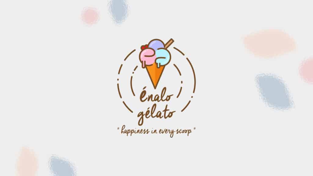 Enalo Gelato Logo Design