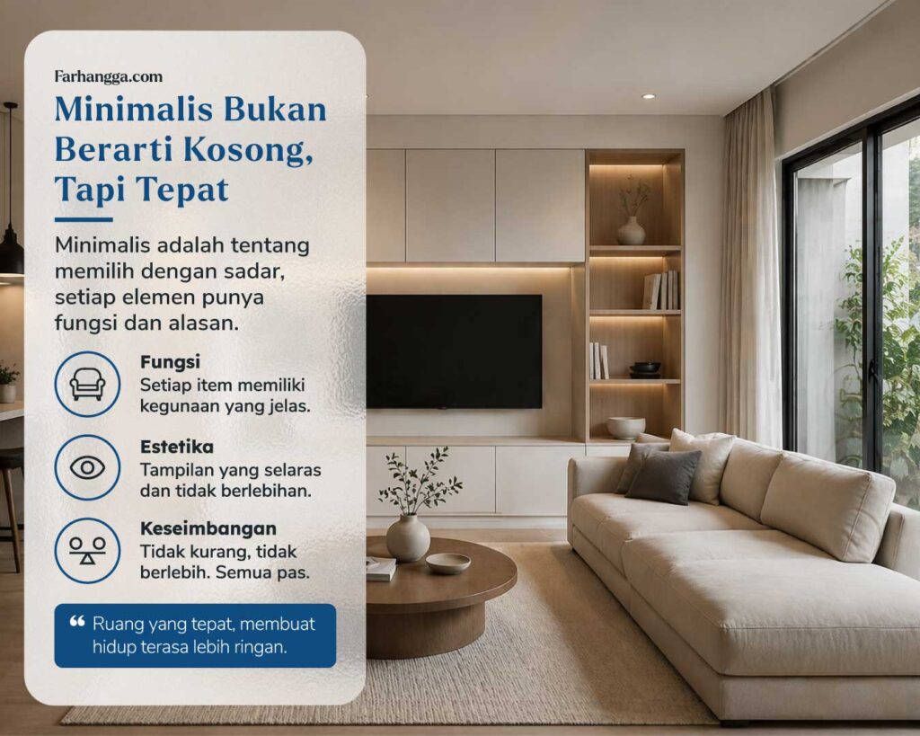 Desain Interior Rumah Minimalis yang Bukan Berarti Kosong